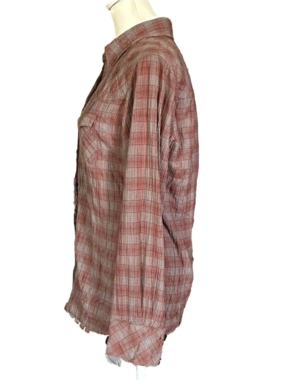 Patagonia Plaid Cotton Button Down Collared Long Sleeve Shirt Size 2 - Picture 4 of 10